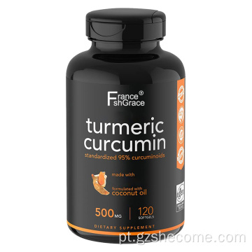 Extrato de raiz tumérica Saúde cerebral Curcumina tumérica Softgel